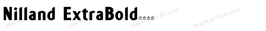 Nilland ExtraBold字体转换